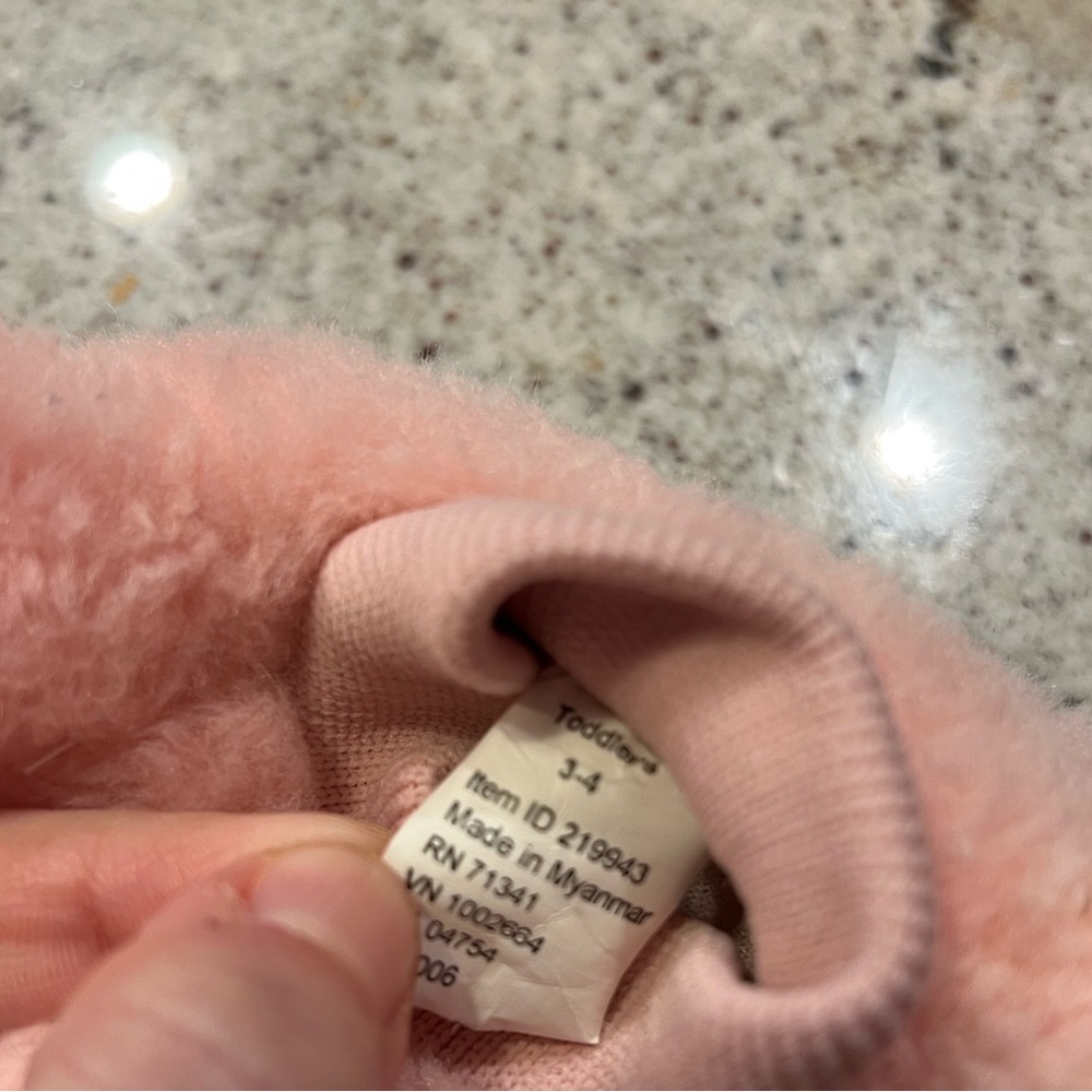 L. L. Bean Bunny Slipper Pink Toddler Girl Size 3-4 - Picture 5 of 5